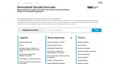 Desktop Screenshot of kennisbanksocialeinnovatie.nl