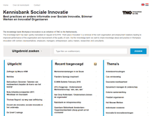 Tablet Screenshot of kennisbanksocialeinnovatie.nl